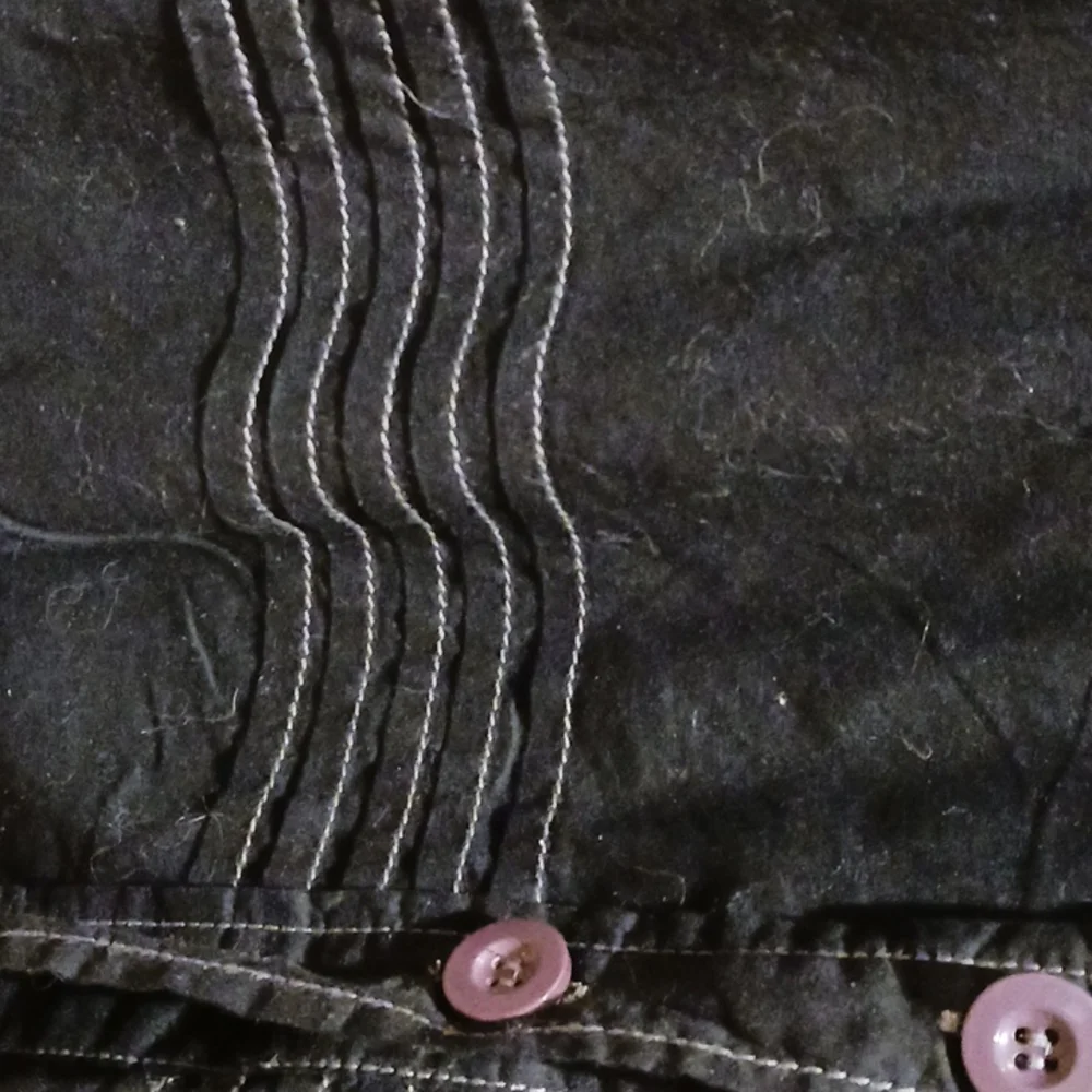Delia's Square neck blouse with decorative  stitching  and buttons NWOT - Picture 2 of 6